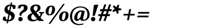 FF Meta Serif OT Bold Italic Font OTHER CHARS