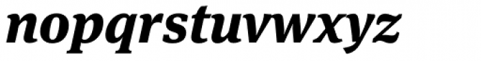 FF Meta Serif OT ExtraBold Italic Font LOWERCASE