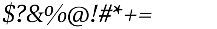 FF Meta Serif OT Light Italic Font OTHER CHARS