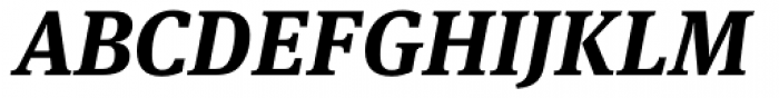 FF Meta Serif Pro Bold Italic Font UPPERCASE