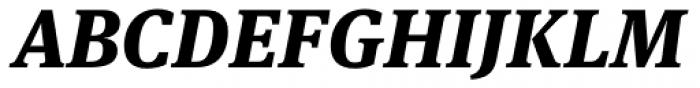 FF Meta Serif Pro ExtraBold Italic Font UPPERCASE