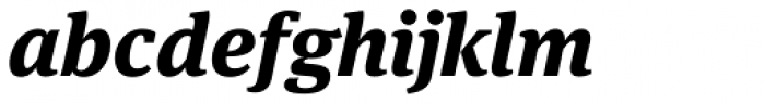 FF Meta Serif Pro ExtraBold Italic Font LOWERCASE