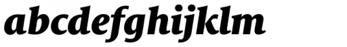 FF Milo Serif OT Black Italic Font LOWERCASE