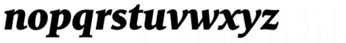 FF Milo Serif OT Black Italic Font LOWERCASE
