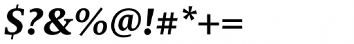 FF Milo Serif OT Bold Italic Font OTHER CHARS