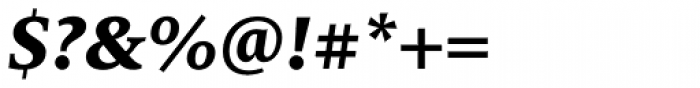 FF Milo Serif OT ExtraBold Italic Font OTHER CHARS