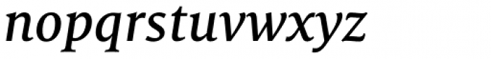 FF Milo Serif OT Medium Italic Font LOWERCASE