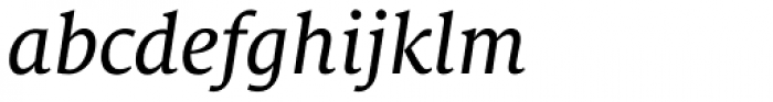 FF Milo Serif OT Text Italic Font LOWERCASE