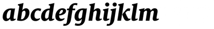 FF Milo Serif Pro ExtraBold Italic Font LOWERCASE