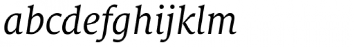 FF Milo Serif Pro Italic Font LOWERCASE