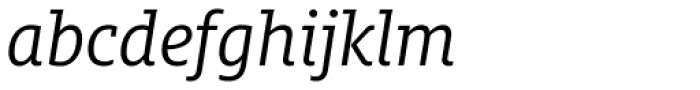 FF Milo Slab Pro Italic Font LOWERCASE
