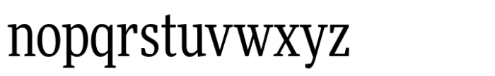 FF More Condensed Book Font LOWERCASE