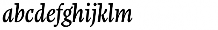 FF More OT Condensed Medium Italic Font LOWERCASE
