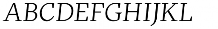 FF More OT Wide Light Italic Font UPPERCASE