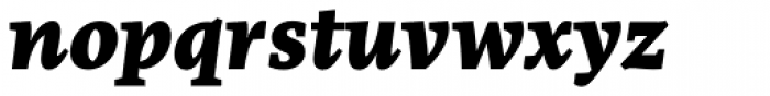 FF More Pro Black Italic Font LOWERCASE