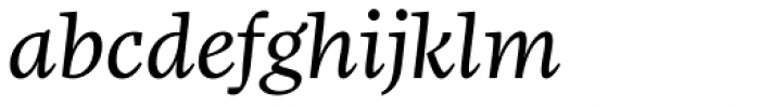 FF More Pro Book Italic Font LOWERCASE