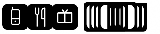 FF Netto Icons OT Bold Font LOWERCASE