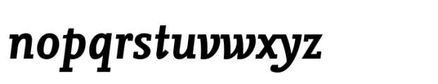 FF Nexus Mix Bold Italic Font LOWERCASE