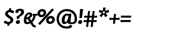 FF Nexus Sans Bold Italic Font OTHER CHARS