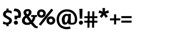 FF Nexus Sans Bold Font OTHER CHARS