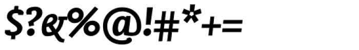 FF Nexus Sans OT Bold Italic Font OTHER CHARS