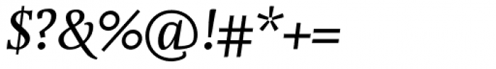 FF Nexus Serif OT Italic Font OTHER CHARS
