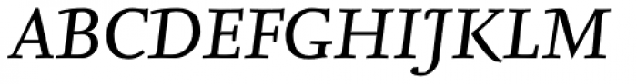 FF Nexus Serif OT Italic Font UPPERCASE