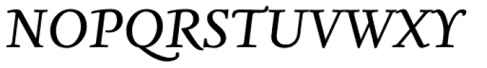 FF Nexus Serif OT Italic Font UPPERCASE