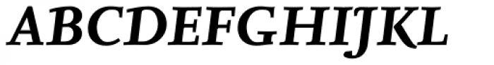 FF Nexus Serif Pro Bold Italic Font UPPERCASE