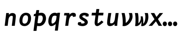 FF Nexus Typewriter Bold Italic Font LOWERCASE