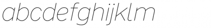 FF Nort Thin Italic Font LOWERCASE