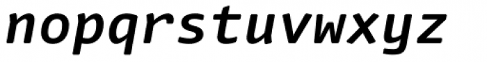 FF Nuvo Mono OT Bold Italic Font LOWERCASE