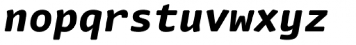 FF Nuvo Mono Pro ExtraBold Italic Font LOWERCASE