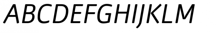 FF Nuvo Regular Italic Font UPPERCASE