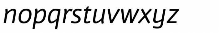 FF Nuvo Regular Italic Font LOWERCASE