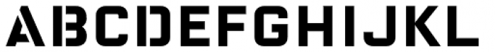 FF Oxide Stencil Pro Bold Font LOWERCASE