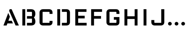 FF Oxide Stencil Pro Regular Font UPPERCASE