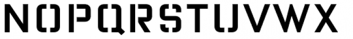 FF Oxide Stencil Std Regular Font LOWERCASE