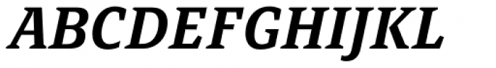 FF Page Serif OT Demi Italic Font UPPERCASE