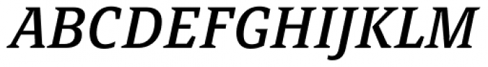 FF Page Serif OT Italic Font UPPERCASE