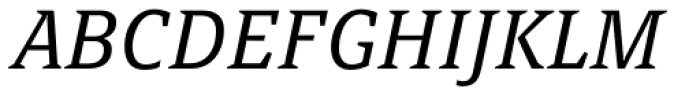 FF Page Serif OT Light Italic Font UPPERCASE