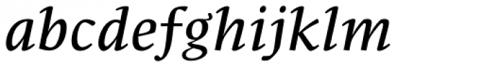 FF Parable OT Italic Font LOWERCASE
