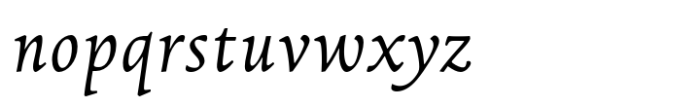 FF Parango Std Regular Italic Font LOWERCASE