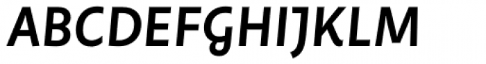 FF Pastoral SemiBold Italic Font UPPERCASE