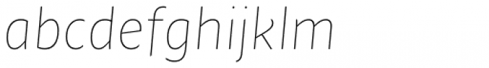 FF Pastoral Thin Italic Font LOWERCASE