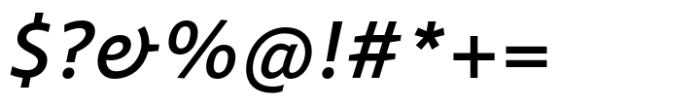 FF Plus Sans Medium Italic Font OTHER CHARS