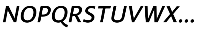 FF Plus Sans Medium Italic Font UPPERCASE