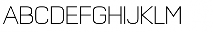 FF QType Compressed Extra Light Font UPPERCASE