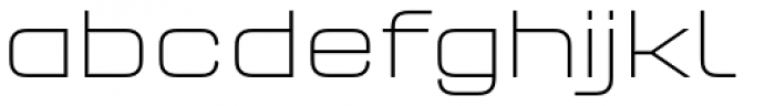 FF QType OT Semi Extd ExtraLight Font LOWERCASE