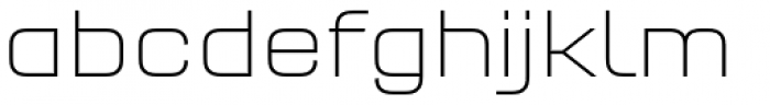 FF QType OT Square ExtraLight Font LOWERCASE